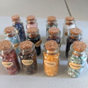 Chakra Healing Balancing Crystal Gemstones Halloween Wicca Witchy Decor